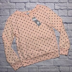 Splendid Polka Dot Long Sleeve in Cloud Pink